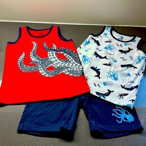 Toddler Boy The Children’s Place 3 Piece sleeveless Short Set Size: 5T